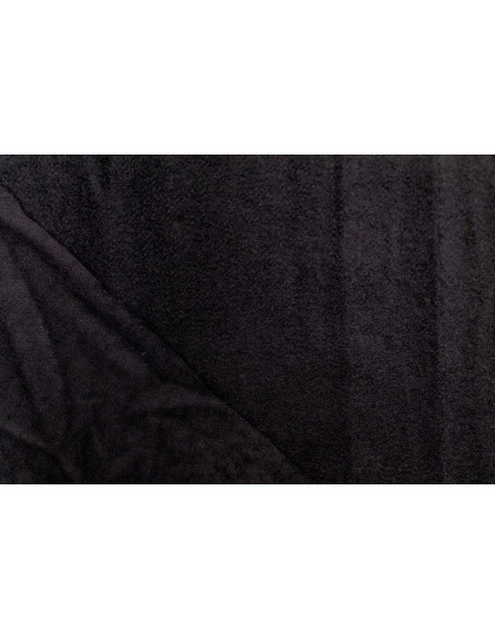 Tissu Drap de Laine Chiné Noir -Au Mètre