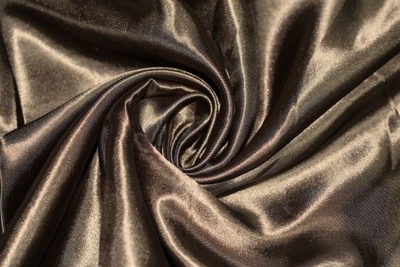 Tissu Satin Polyester Choco Coupon de 3 mètres