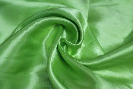 Tissu Satin Polyester Anis Coupon de 3 mètres