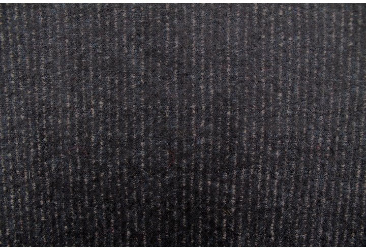 Tissu Drap de Laine Rayé Noir -Au Mètre