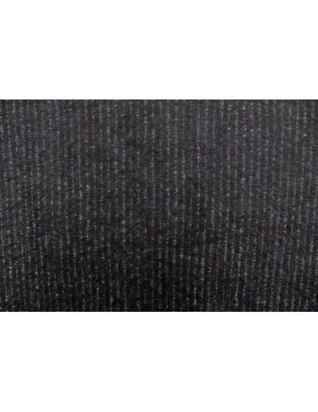 Tissu Drap de Laine Rayé Noir -Au Mètre