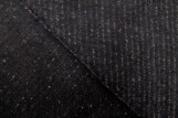 Tissu Drap de Laine Rayé Noir -Au Mètre