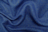 Tissu Drap de Laine Rayé Bleu Roi -Au Mètre