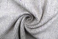Tissu Drap de Laine Rayé Écru -Au Mètre