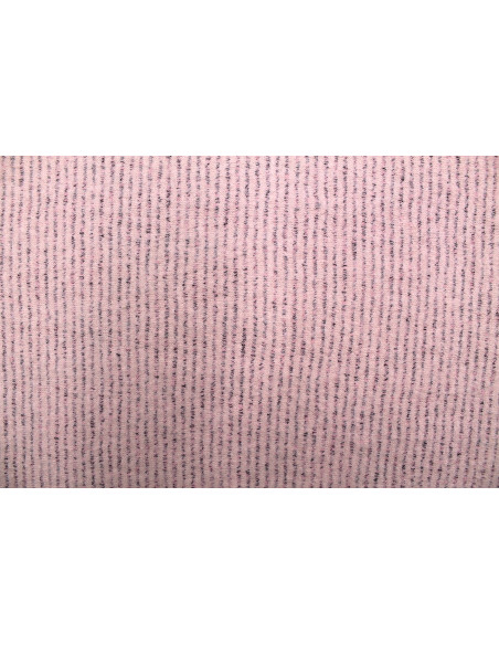 Tissu Drap de Laine Rayé Rose clair -Au Mètre