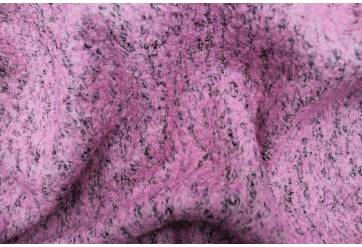 Tissu Laine Bouillie Rose -Au Mètre