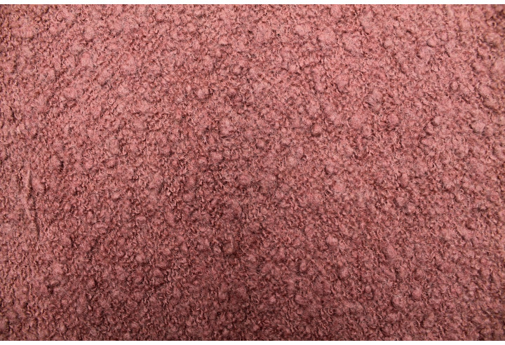 Tissu Laine Bouclette Corail -Au Mètre