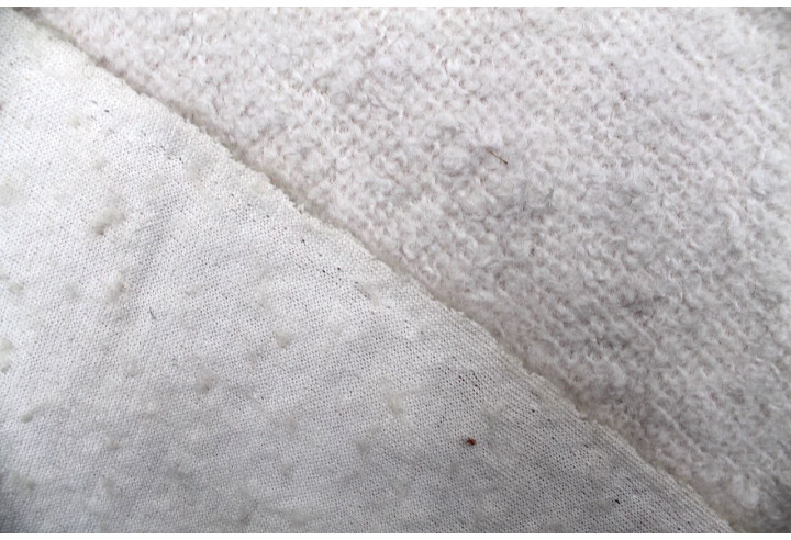 Tissu Laine Bouclette Mastic -Au Mètre