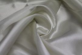 Tissu Satin Polyester Ecru -Au Mètre