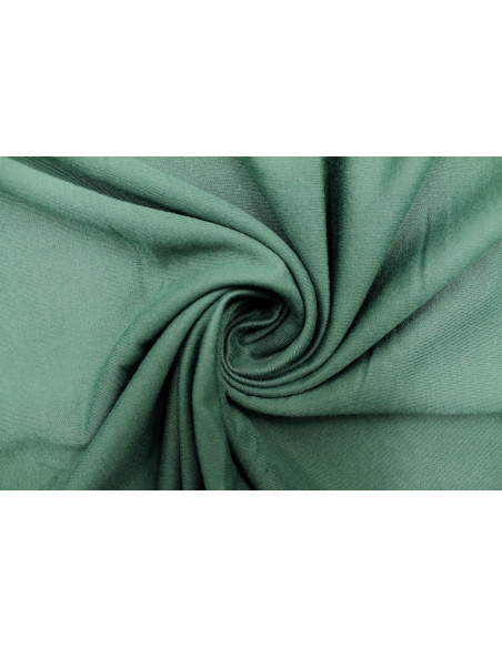 Tissu Molleton Polyviscose Vert -Au Mètre