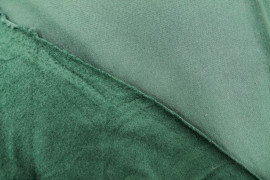 Tissu Molleton Polyviscose Vert -Au Mètre