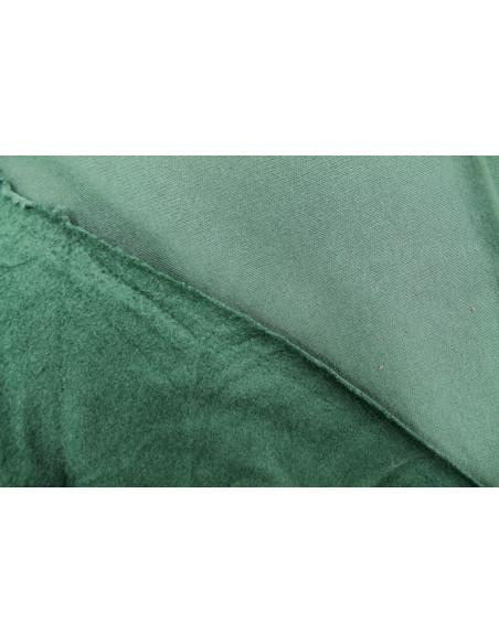 Tissu Molleton Polyviscose Vert -Au Mètre