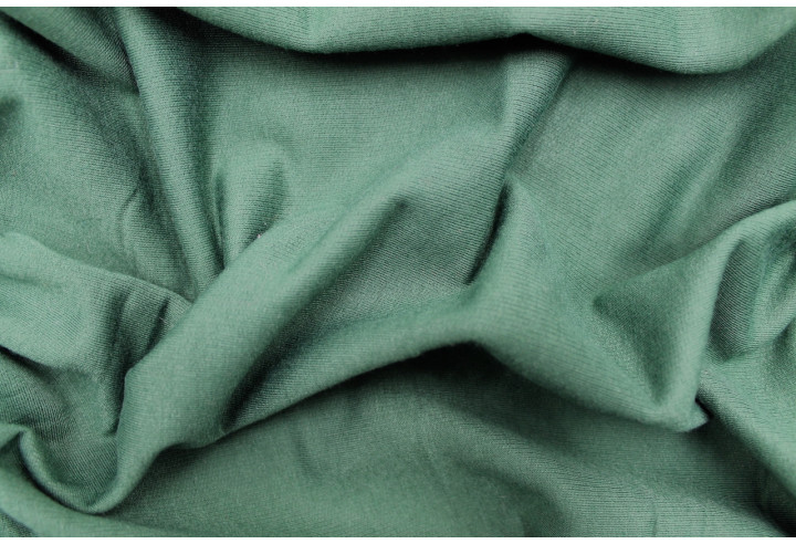 Tissu Molleton Polyviscose Vert -Au Mètre