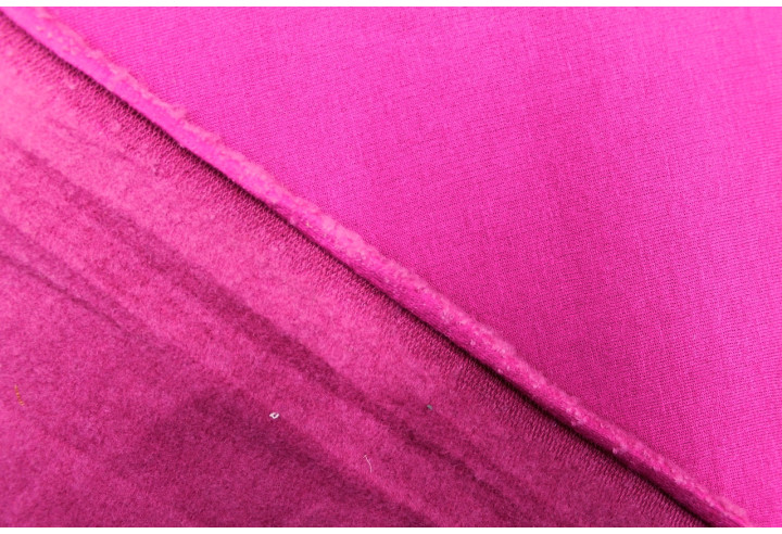 Tissu Molleton Polyviscose Fuchsia -Au Mètre
