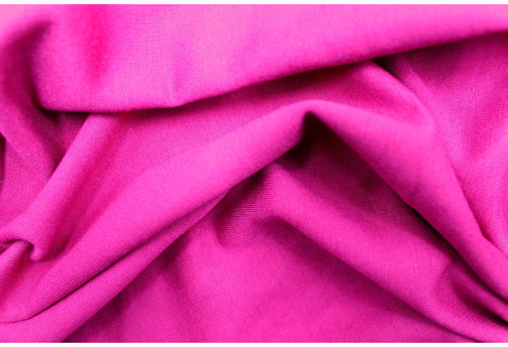 Tissu Molleton Polyviscose Fuchsia -Au Mètre
