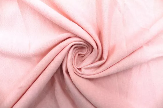 Tissu Molleton Polyviscose Rose clair -Au Mètre