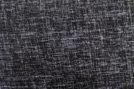 Tissu Lainage Tweed Uni Noir -Au Mètre