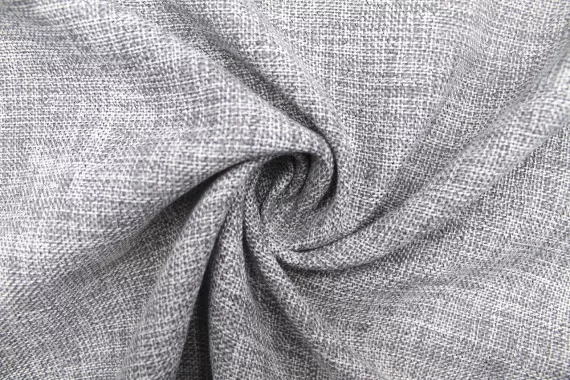 Tissu Lainage Tweed Uni Gris clair -Au Mètre