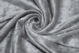 Tissu Panne de Velours Grise Coupon de 3 mètres