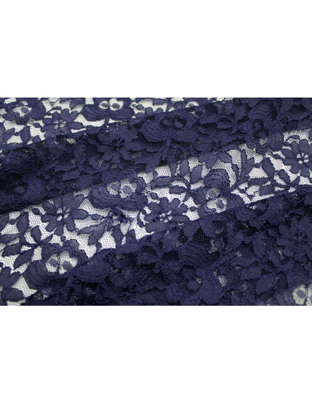Tissu Dentelle Kym Marine -Au Mètre