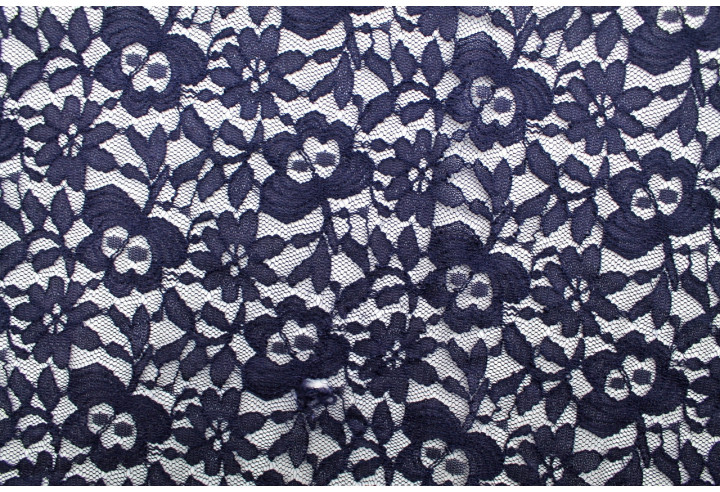 Tissu Dentelle Kym Marine -Au Mètre
