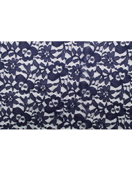 Tissu Dentelle Kym Marine -Au Mètre