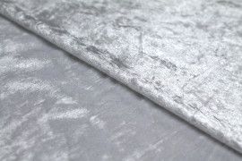Tissu Panne de Velours Blanche Coupon de 3 mètres