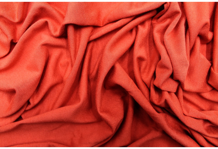 Tissu Jersey Viscose Rouille -Au Metre