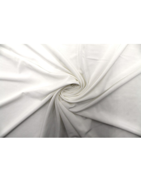 Tissu "Lycra" Venezia Blanc Cassé Au Mètre