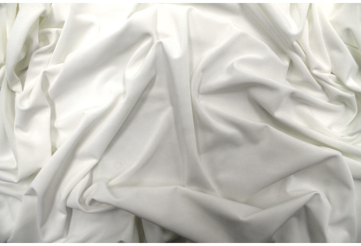 Tissu "Lycra" Venezia Blanc Cassé Au Mètre