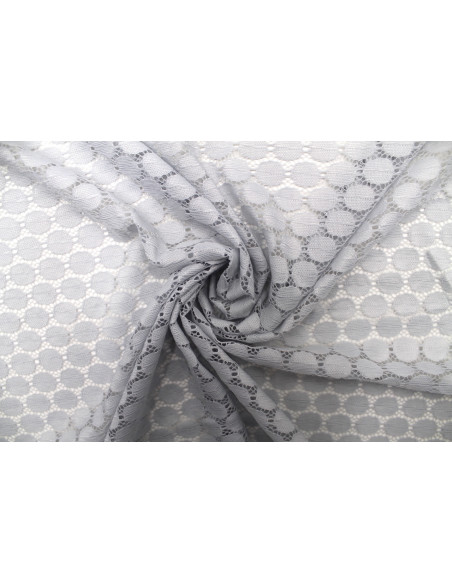 Tissu Dentelle Mimosas Gris clair -Au Mètre