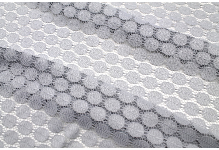 Tissu Dentelle Mimosas Gris clair -Au Mètre
