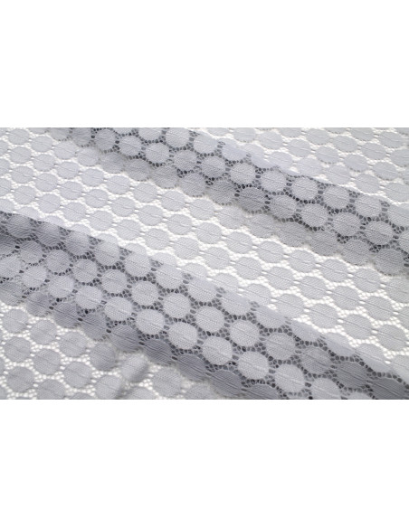 Tissu Dentelle Mimosas Gris clair -Au Mètre