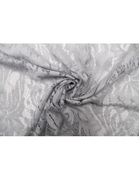 Tissu Dentelle Sophie Gris clair -Au Mètre