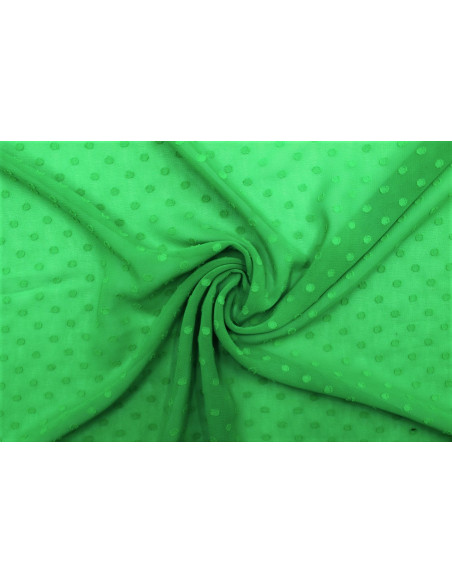 Tissu Mousseline Plumty Uni Vert -Au Mètre