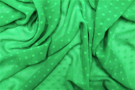 Tissu Mousseline Plumty Uni Vert -Au Mètre