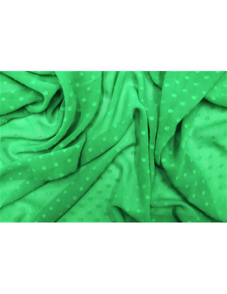 Tissu Mousseline Plumty Uni Vert -Au Mètre