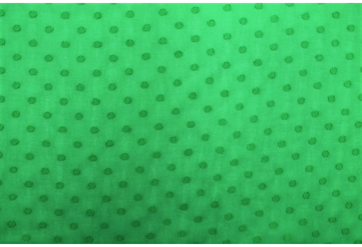Tissu Mousseline Plumty Uni Vert -Au Mètre