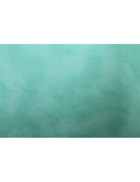 Tissu Suédine Laquée Serpent Aqua -Au Mètre