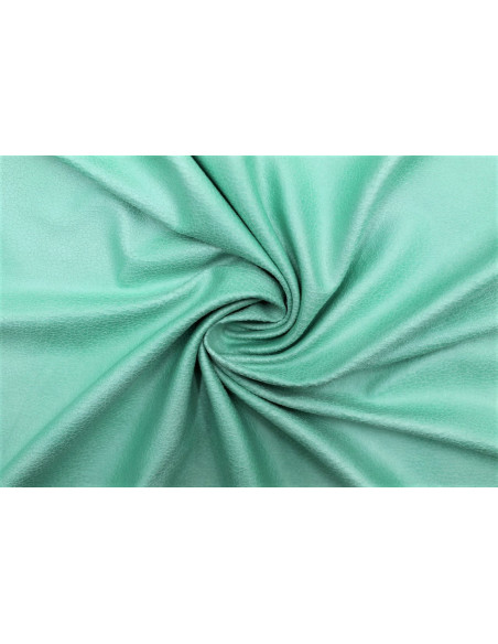 Tissu Suédine Laquée Serpent Aqua -Au Mètre