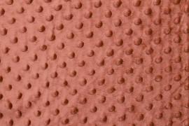 Tissu Polaire Minky Pois Rouille -Au Mètre