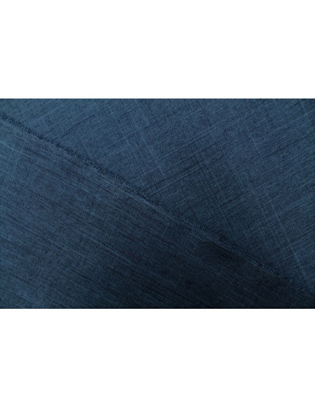 Tissu Burlington infroissable Chiné Indigo -Au Mètre