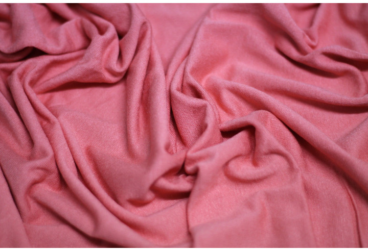 Tissu Jersey Viscose Corail -Au Metre