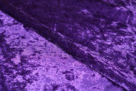 Tissu Panne de Velours Violet Coupon de 3 mètres
