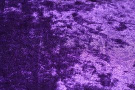 Tissu Panne de Velours Violet Coupon de 3 mètres