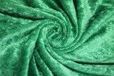 Tissu Panne de Velours Verte Coupon de 3 mètres