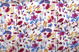 Tissu Viscose Polyamide Imprimé Fleur Colorfull Fuchsia -Au Mètre