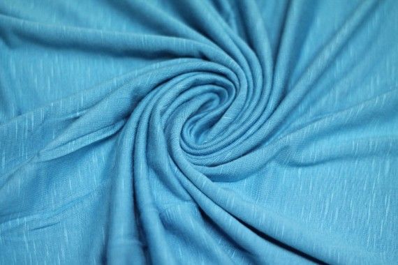 Tissu Jersey Flammé Turquoise Coupon de 3 mètres