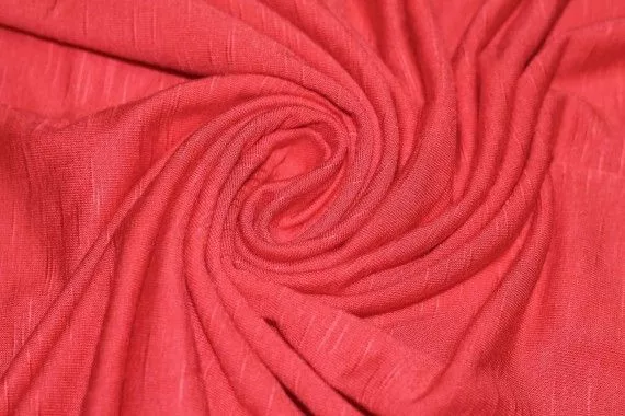 Tissu Jersey Flamme Rouge Coupon de 3 metres
