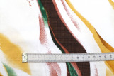 Tissu Voile Coton Viscose Imprimé Peinture Choco -Au Mètre